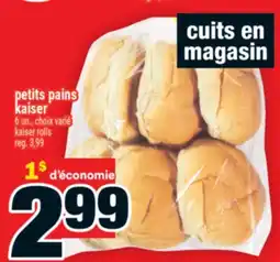Super C Petits pains kaiser | kaiser rolls offer