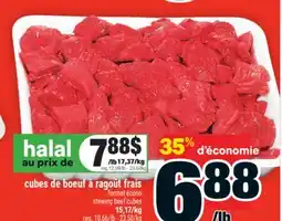 Super C cubes de boeuf à ragoût frais | stewing beef cubes offer