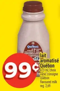 Super C Lait aromatisé Québon | Québon flavoured milk offer
