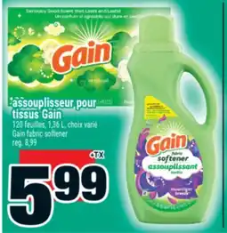 Super C Assouplisseur pour tissus Gain |Gain fabric softener offer