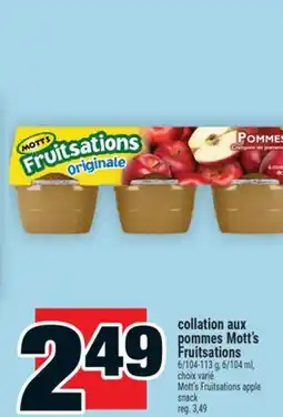 Super C Collation aux pommes Mott's Fruitsations | Mott's Fruitsations apple snack offer