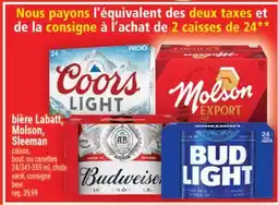 Super C Bière Labatt, Molson, Sleeman | beer offer