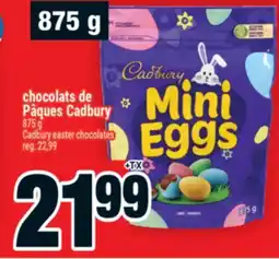 Super C CHOCOLATS DE PÂQUES CADBURY | CADBURY EASTER CHOCOLATES offer
