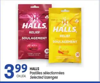 Uniprix HALLS Pastilles sélectionnées/ Selected lozenges offer