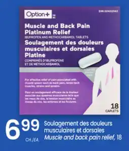 Uniprix Option+ Soulagement des douleurs musculaires et dorsales / Muscle and back pain relief offer