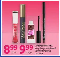 Uniprix L'ORÉAL PARIS, NYX Maquillage sélectionné/Selected makeup products offer