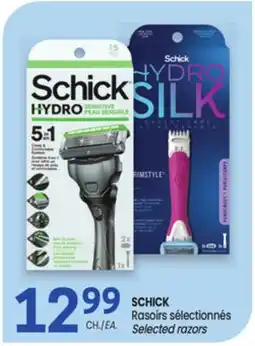 Uniprix SCHICK Rasoirs sélectionnés/Selected razors offer