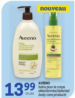 Uniprix AVEENO Soins pour le corps sélectionnés/Selected body care products offer