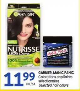 Uniprix GARNIER, MANIC PANIC Colorations capillaires sélectionnées/Selected hair colors offer