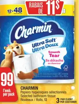Jean Coutu CHARMIN Selected bathroom tissue offer