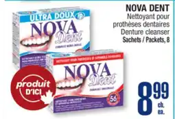 Jean Coutu NOVA DENT Denture cleanser Packets offer