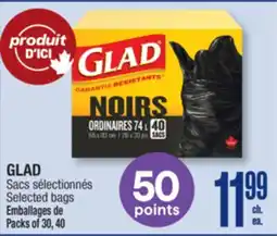 Jean Coutu GLAD Selected bags offer