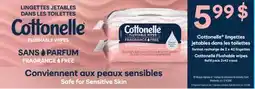 Jean Coutu Cottonelle Flushable wipes offer