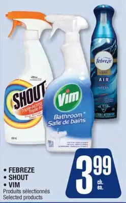 Jean Coutu FEBREZE, SHOUT, VIM Selected products offer