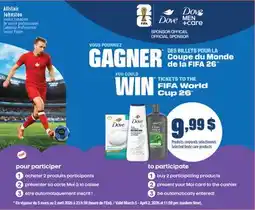 Jean Coutu DOVE Selected body care products offer