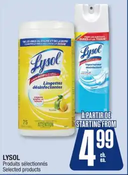 Jean Coutu LYSOL Selected products offer
