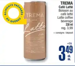 Jean Coutu TREMA Café Latté Latte coffee beverage offer