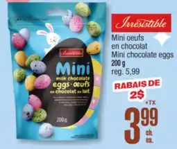 Jean Coutu Irresistible Mini chocolate eggs offer