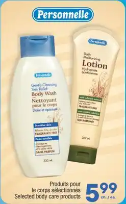 Jean Coutu PERSONNELLE Selected body care products offer