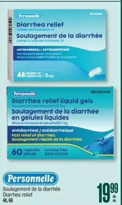 Jean Coutu PERSONNELLE Diarrhea relief offer