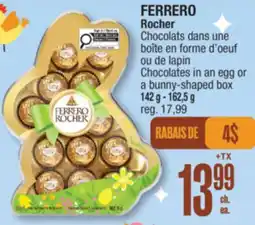 Jean Coutu FERRERO Rocher Chocolates in an egg or a bunny-shaped box offer