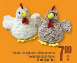 Jean Coutu Selected plush hens offer