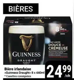 Pasquier Bière irlandaise Guinness Draught offer