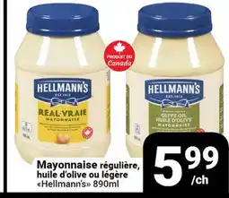 Pasquier Mayonnaise régulière, huile d'olive ou légère Hellmann's offer