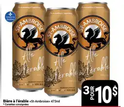Pasquier Bière à l'érable St-Ambroise offer