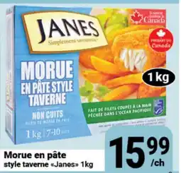Pasquier Morue en pâte style taverne Janes offer