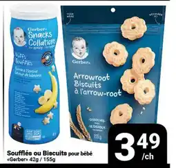 Pasquier Soufflés ou Biscuits pour bébé Gerber offer