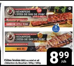 Pasquier Côtes levées BBQ ou miel et ail Sélection du Boucher offer