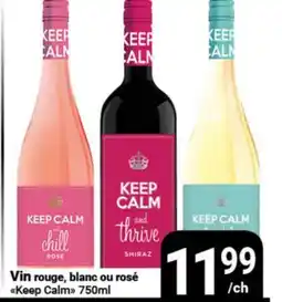 Pasquier Vin rouge, blanc ou rosé Keep Calm offer