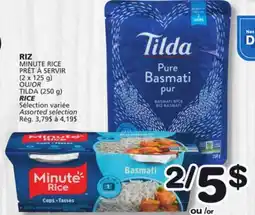 Marches Tradition Minute Rice (2 x 125g) Or Tilda (250g) Rice offer
