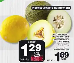 Marches Tradition CANARY OR SANTA CLAUS MELON offer