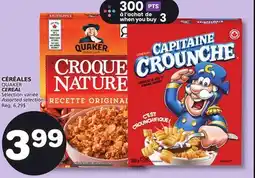 Marches Tradition QUAKER CEREAL offer