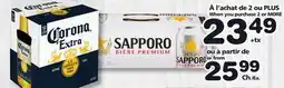 Marches Tradition CORONA EXTRA (12 x 330 mL) OR SAPPORO (12 x 355 mL) BEER offer