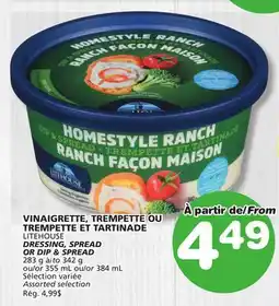 Marches Tradition LITEHOUSE DRESSING, SPREAD OR DIP & SPREAD offer