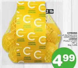 Marches Tradition COMPLIMENTS LEMONS offer