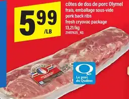 Maxi CÔTES DE DOS DE PORC OLYMEL | PORK BACK RIBS offer