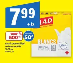 Maxi SACS À ORDURES GLAD, 30-52 un offer