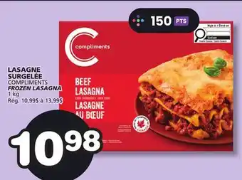 Marches Tradition COMPLIMENTS FROZEN LASAGNA offer