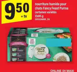 Maxi NOURRITURE HUMIDE POUR CHATS FANCY FEAST PURINA offer