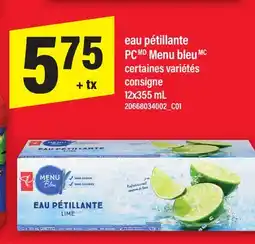 Maxi EAU PÉTILLANTE PC MENU BLEU offer