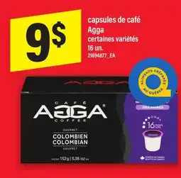 Maxi CAPSULES DE CAFÉ AGGA, 16 un offer