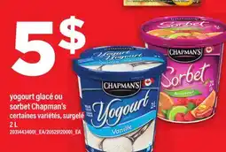 Maxi YOGOURT GLACÉ OU SORBET CHAPMAN'S offer