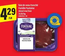 Maxi FOIE DE VEAU TRANCHÉ FAMILLE FONTAINE | SLICED VEAL LIVER offer