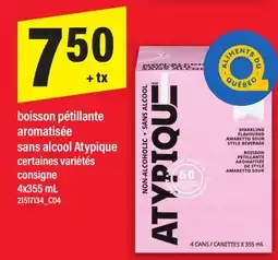 Maxi BOISSON PÉTILLANTE AROMATISÉE SANS ALCOOL ATYPIQUE offer