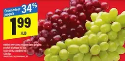 Maxi RAISINS VERTS OU ROUGES SANS PÉPINS offer