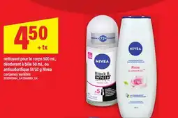 Maxi NETTOYANT POUR LE CORPS, 500 mL, DÉODORANT À BILLE, 50 mL, OU ANTISUDORIFIQUE, 51/52 g NIVEA offer